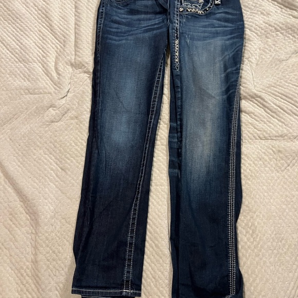 Lot of 2-Size 29 Rock Revival Easy Skinny Jeans - Picture 5 of 8